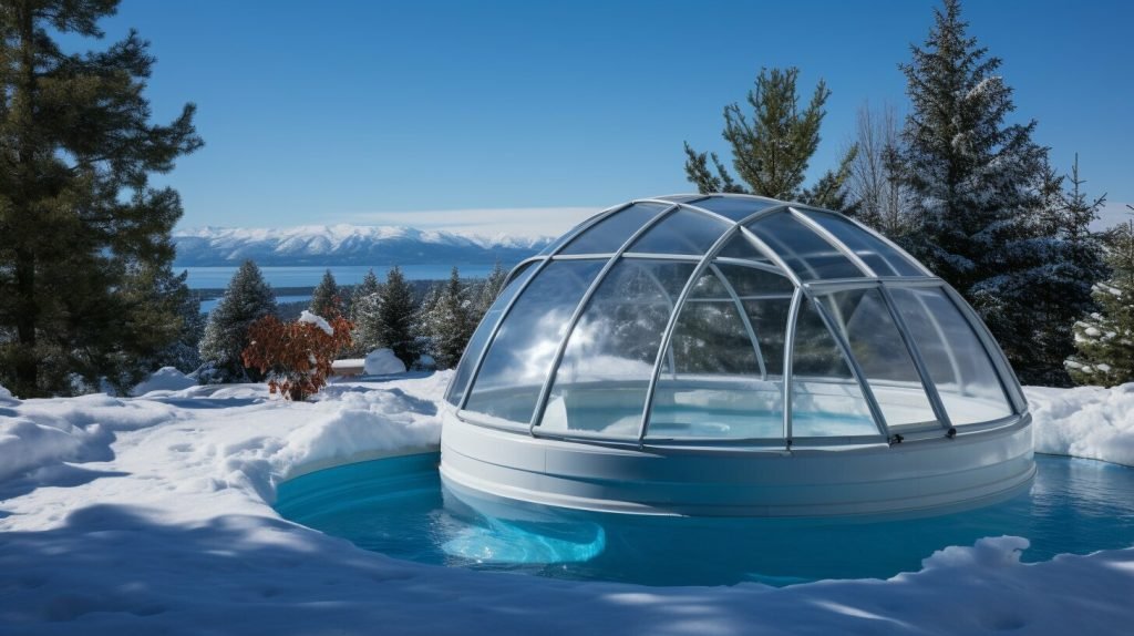 Effective Dome Pool Covers for Winter: Keep Your Pool Safe & Clean! 2 dome pool covers for winter